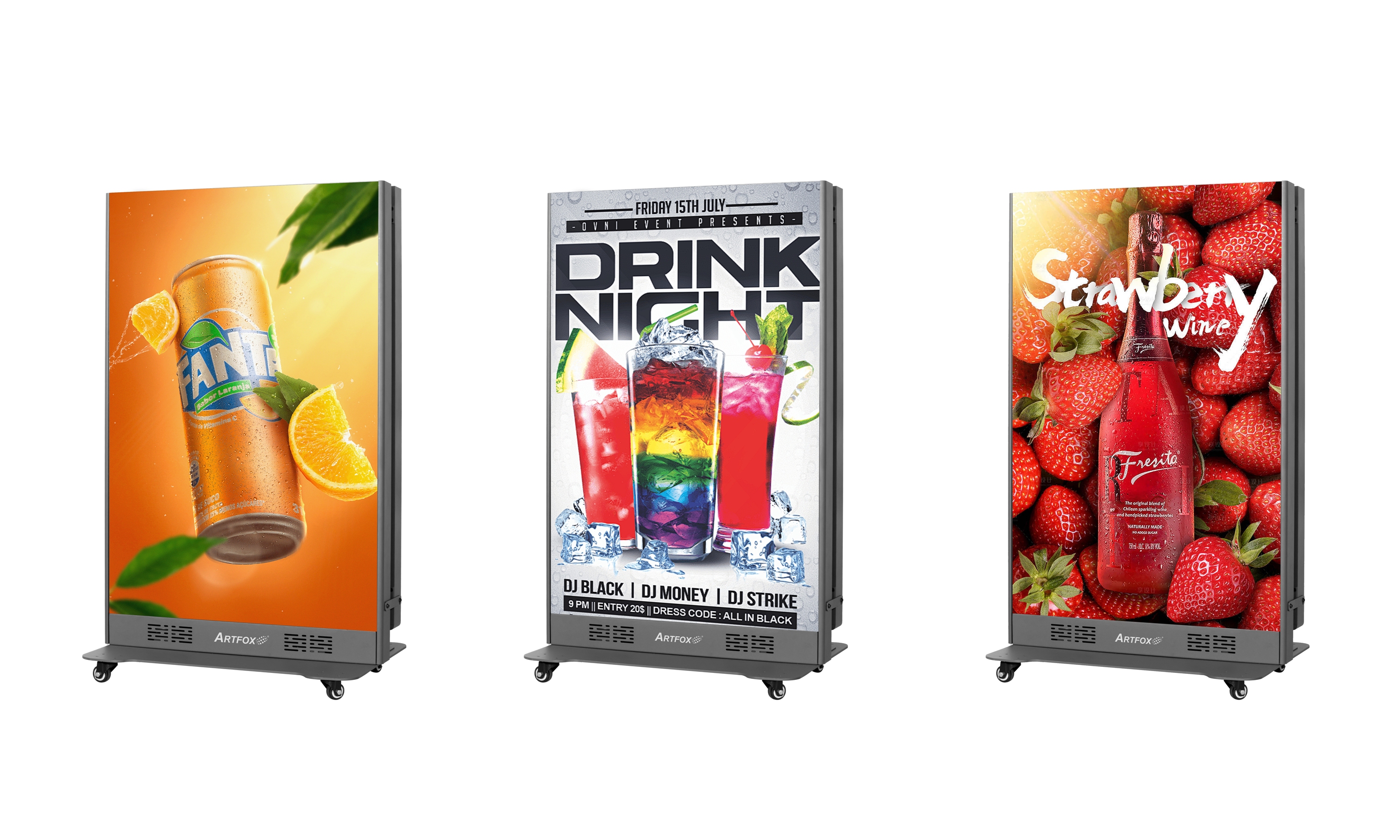 Portable LED Screen:COB technology, Made by 4pcs Xpo P1.53 COB panels<br/><br/>Size: 2.1